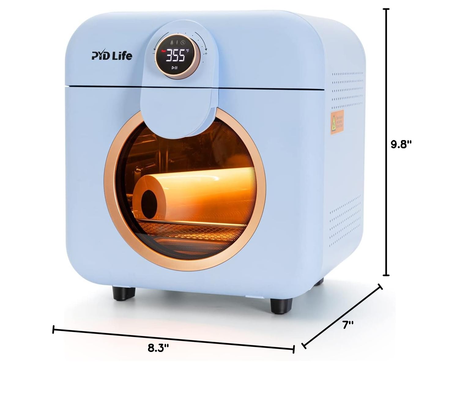 PYD Life 12L Mini Sublimation Oven Machine 110V 1600W - Light Blue Heat Press for Sublimation Printing on Mugs, Tumblers, Cups & Water Bottles | Perfect for DIY Crafts, Small Business & Home Use
