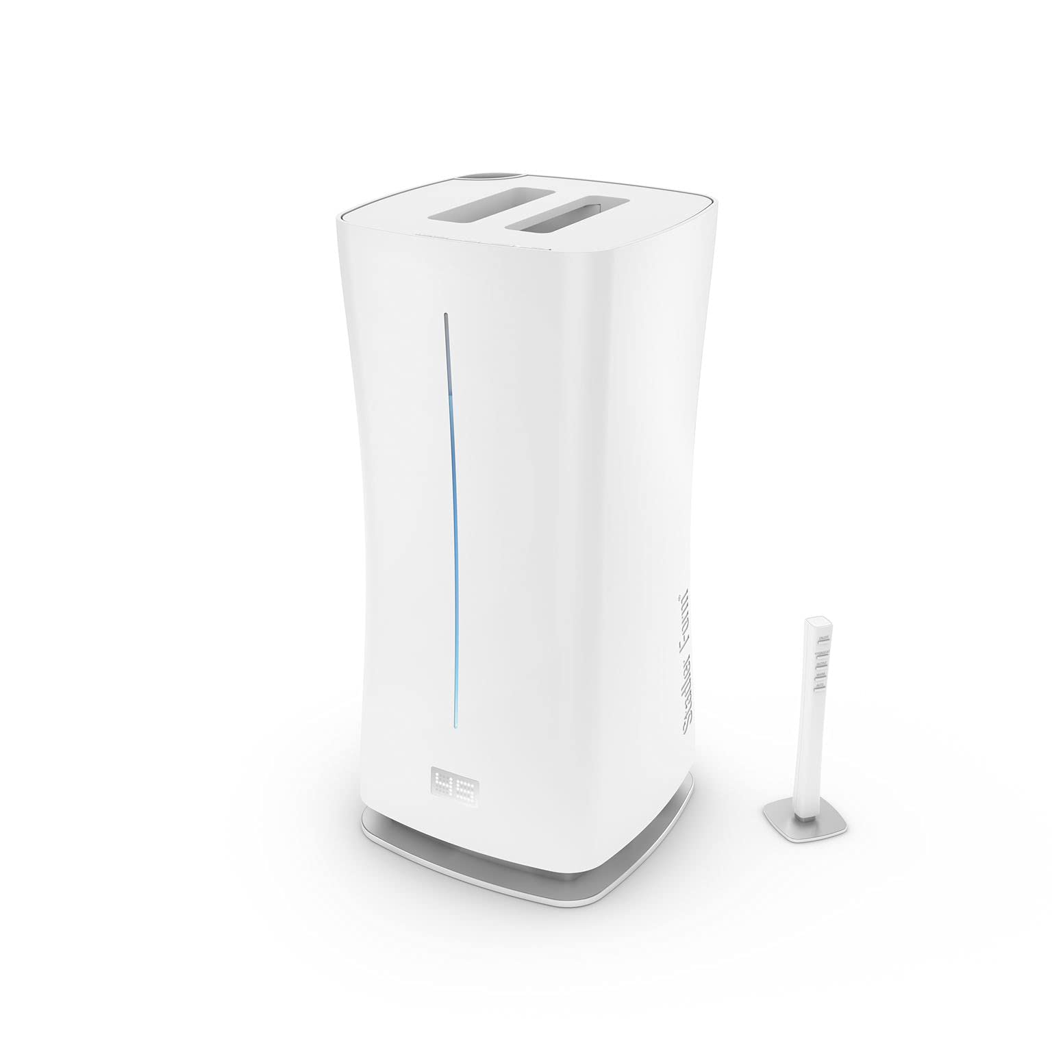 Stadler Form Eva Smart WiFi Humidifier with External Humidity Sensor, Automatic Mode, Ultrasonic Technology for Rooms up to 860 sq ft - Dimmable LED, Aroma Oil Compatible, White | Perfect for Bedroom, Office & Nursery Air Moisturizing