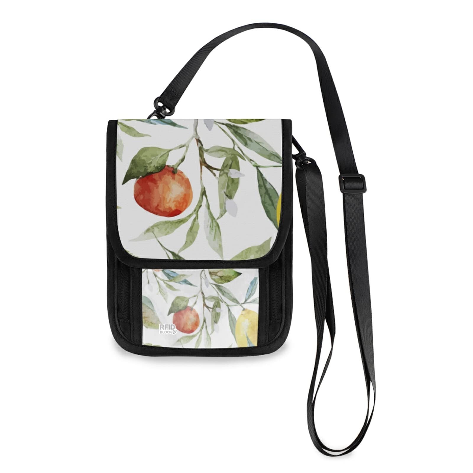 Orange Lemon Crossbody Phone Bag for Women - Mini Shoulder Purse with Card Holder & Travel Pouch - Perfect for Daily Use, Shopping & Vacation Accessories