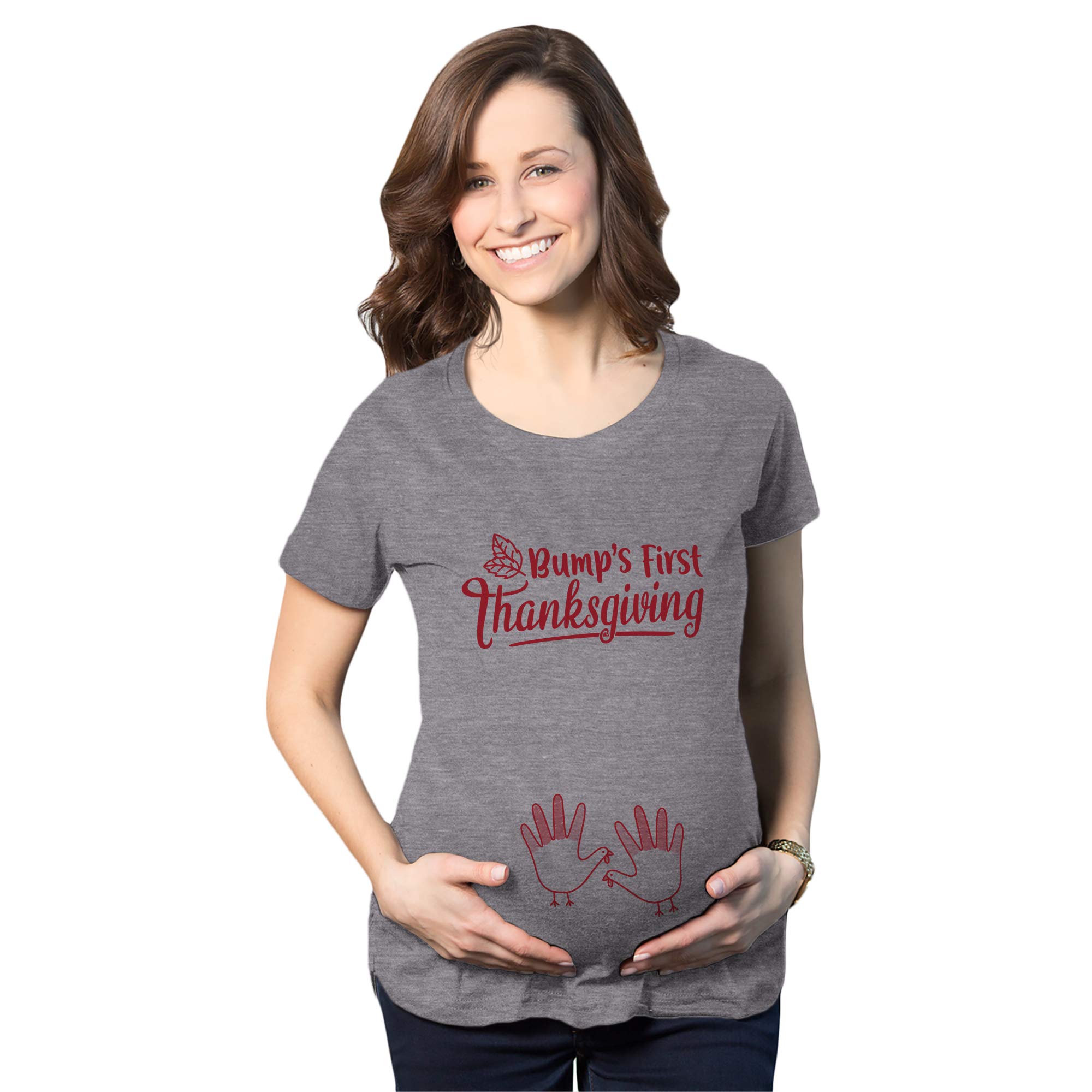 Funny Thanksgiving Pregnancy T-Shirt for Maternity Bump - Cute Turkey Day Tee for Expecting Moms - Perfect for Family Gatherings & Holiday Photos