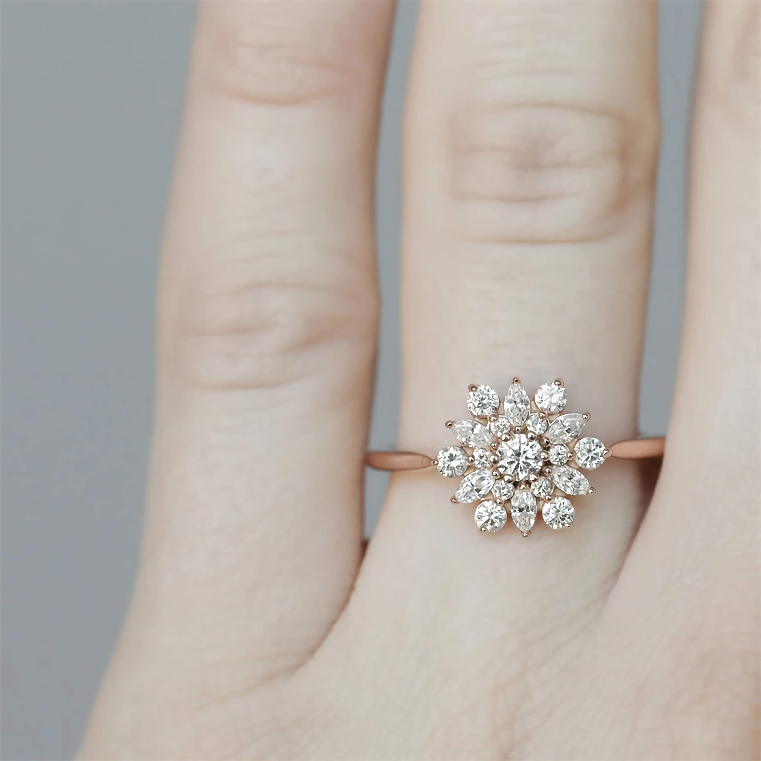 0.5 Carat (ctw) Moissanite Engagement Ring in 14K Gold - Elegant Solitaire Wedding Ring for Women | Perfect for Proposals, Anniversaries & Bridal Jewelry