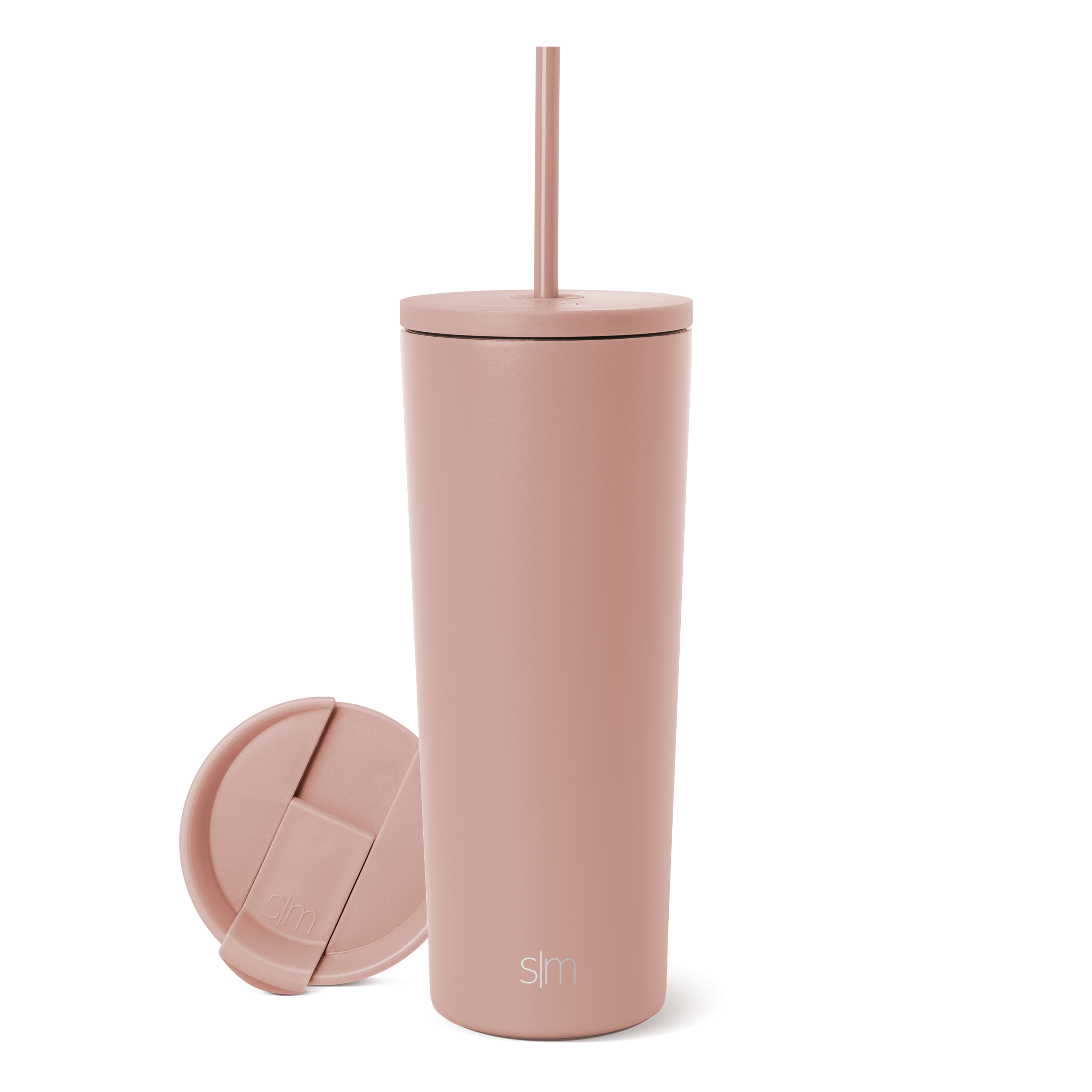 Classic 19oz Stainless Steel Tumbler with Lid & Straw - Insulated Travel Mug for Hot & Cold Drinks - Perfect for Coffee, Tea, Water & Smoothies - Ideal for Office, Gym, Camping & Outdoor Activities