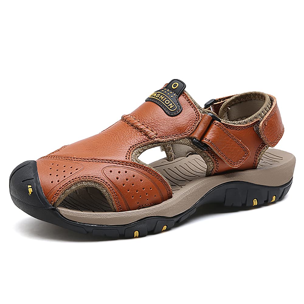 Men's Closed Toe Hiking Sandals - Waterproof Athletic Outdoor Shoes for Summer, Beach Walking & Water Sports | Perfect for Trail Running, Camping & Water Activities