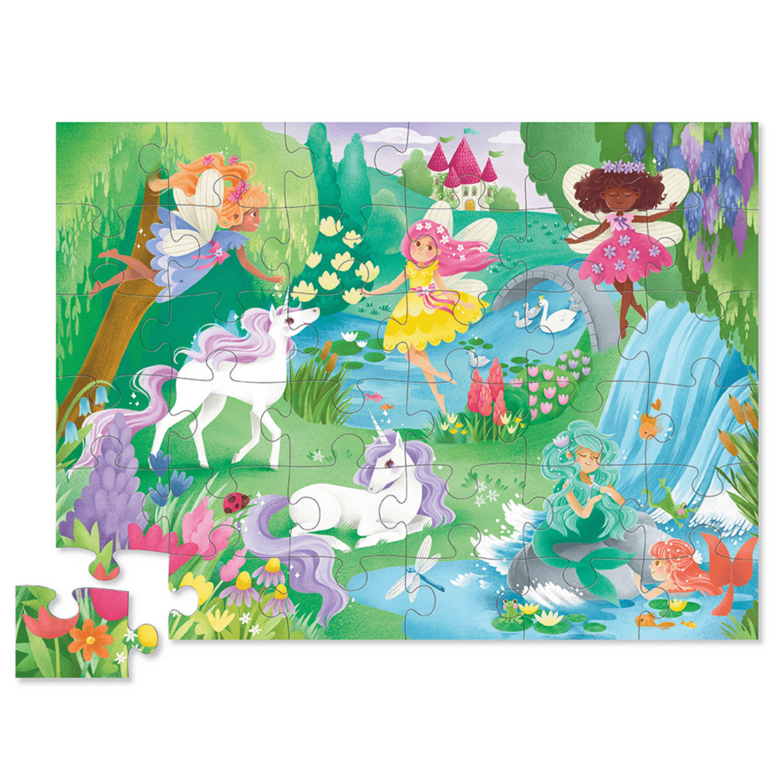 Crocodile Creek Classic 36-Piece Floor Puzzle - Magical Friends for Kids | Fun Learning & Playtime Activity for Toddlers & Preschoolers