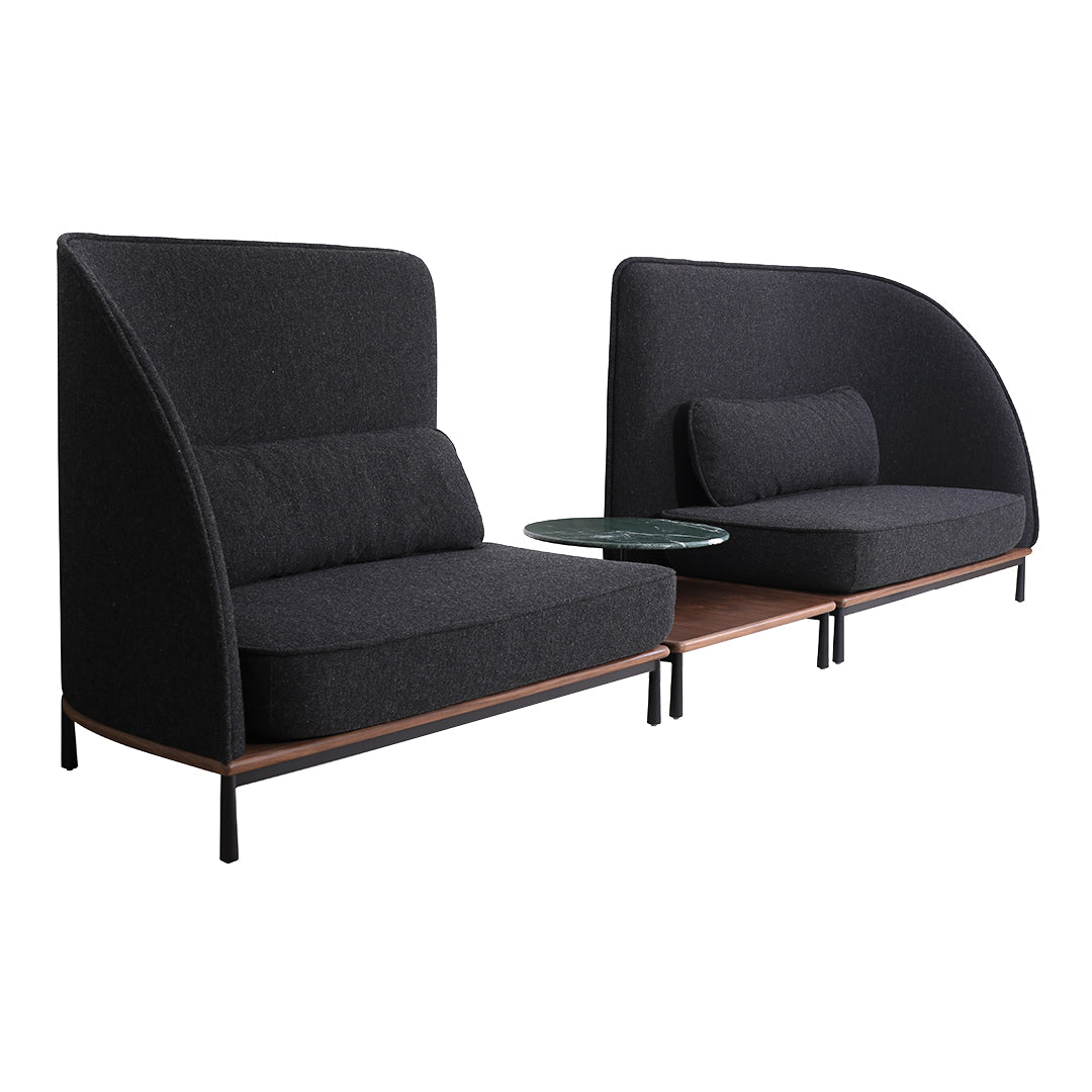 Arc Highback Modular Sofa Set - Right Section | Modern L-Shaped Sectional Couch for Living Room | Comfortable & Stylish Home Furniture for Family Gatherings & Movie Nights