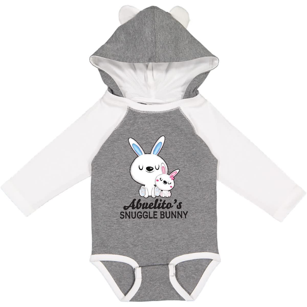 Inktastic Abuelitos Snuggle Bunny Easter Long Sleeve Baby Bodysuit - Soft Cotton Creeper for Boys & Girls - Perfect for Easter Photos, Family Gatherings & Holiday Outfits