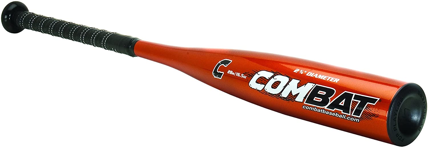 New Combat Bam Bam Coach Pitch Baseball Bat - Gold/Black 28/16.5 - Perfect for Youth Baseball Training & Games