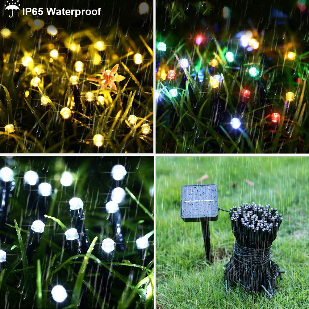 Solar Powered Fairy String Lights - 72ft 200LEDs Waterproof Outdoor Christmas Lights with 8 Lighting Modes, Warm White for Patio, Yard, Trees, Wedding & Party Decorations | Perfect for Holiday, Garden, Bedroom and Special Events