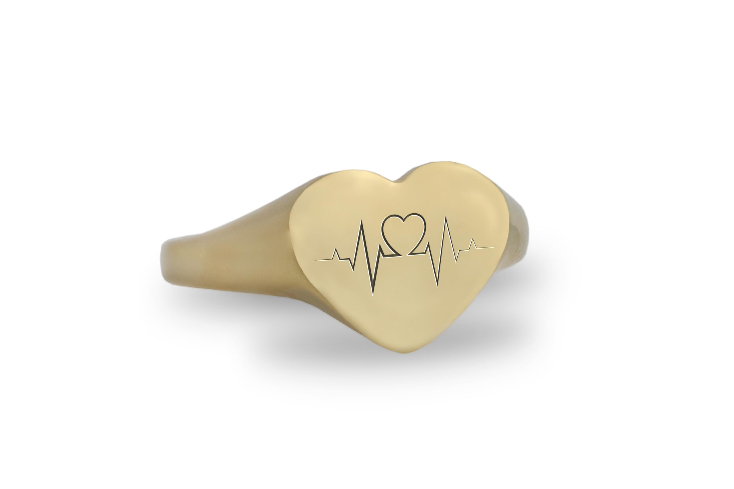 Newborn Heartbeat Ring - Personalized Engraved EKG Line Jewelry - Unique Push Gift for Mom - Baby Birth Celebration Keepsake - Perfect for Mother's Day, Baby Showers & Anniversary Gifts