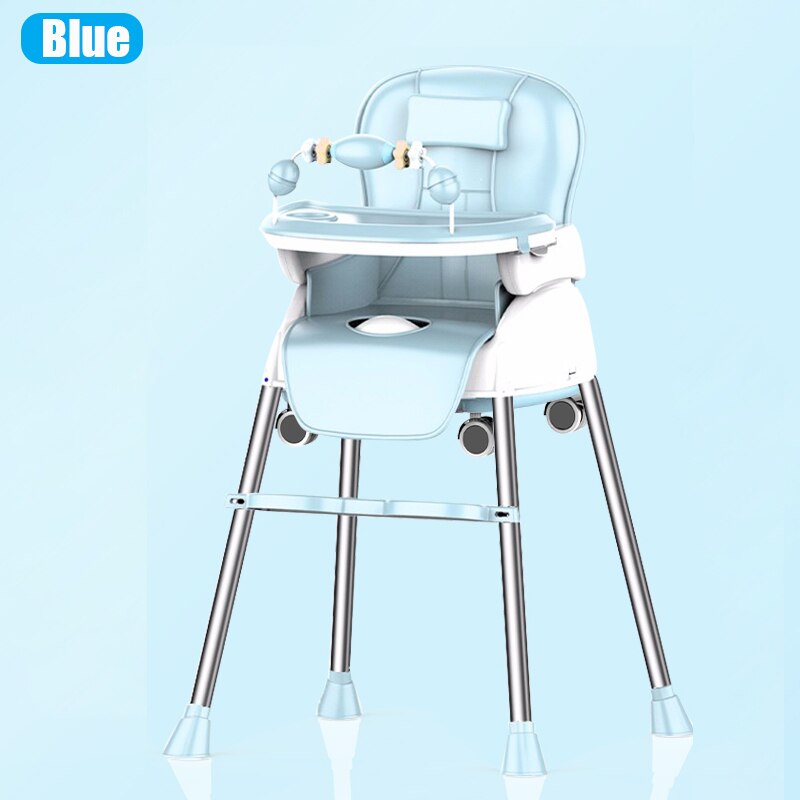 Best Baby High Chair with Removable Tray - Adjustable Height & Foldable for Easy Storage - Perfect for Feeding, Playtime & Learning at Home or Restaurant