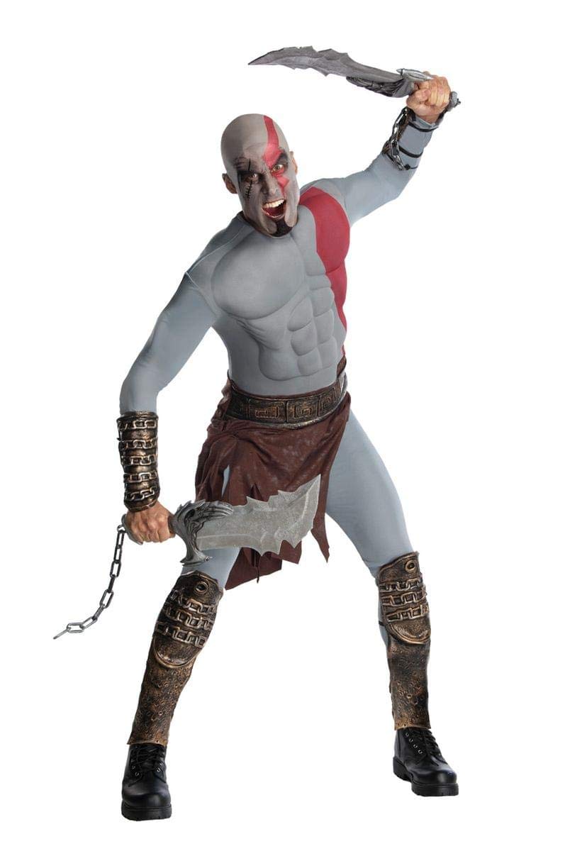 Rubie's Official God of War Kratos Costume for Men - Adult Muscle Chest Armor with Gauntlets | Halloween Cosplay, Comic-Con, Video Game Themed Parties