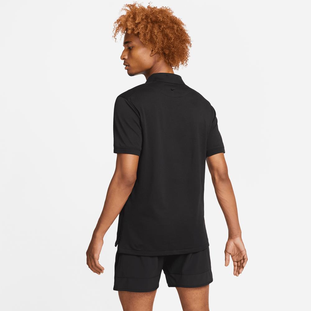 Nike Men's Rafa Polo Shirt - Breathable Performance Tennis Polo for Men - Black - Perfect for Tennis, Golf & Casual Wear