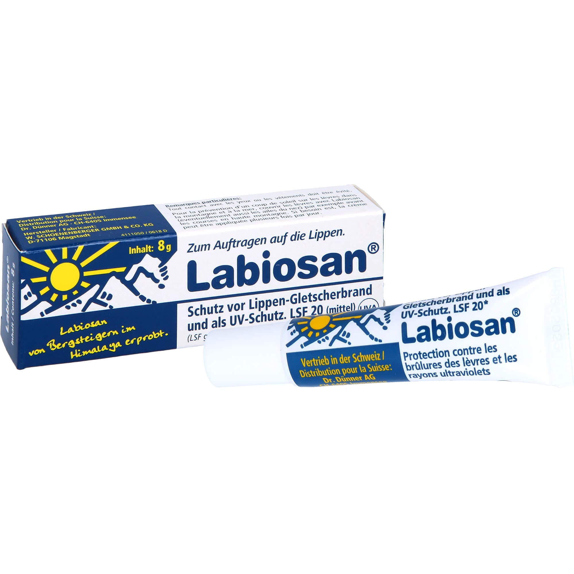 Labiosan Lip Balm Ointment, 8g - Moisturizing & Healing Lip Care for Dry, Chapped Lips - Perfect for Winter, Outdoor Activities & Daily Use