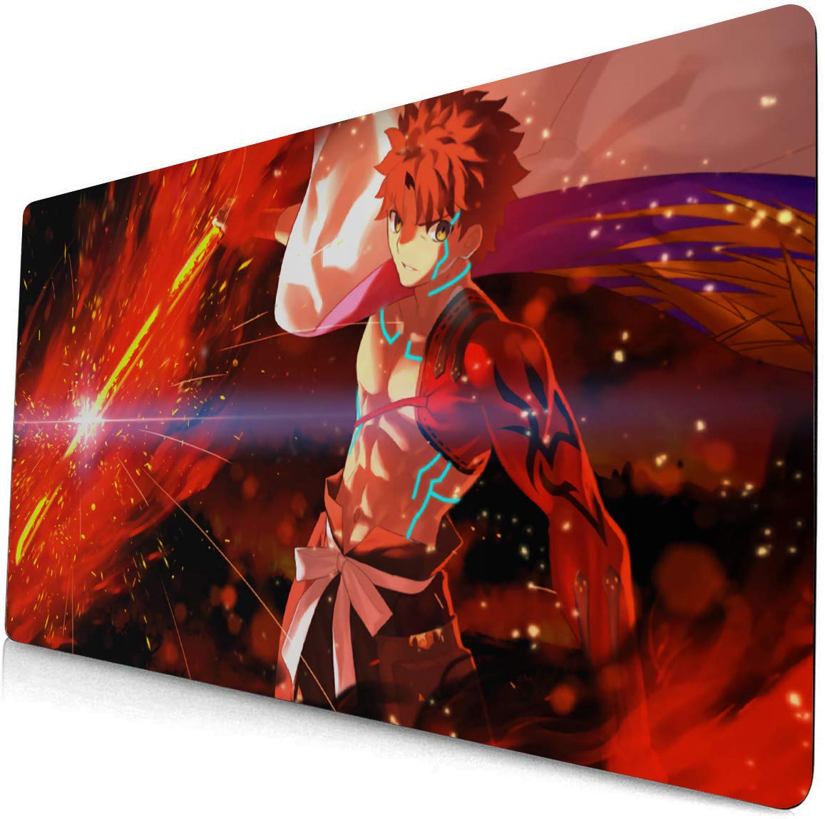 Fate Stay Night Anime Mouse Pad - Large Gaming Desk Mat for Keyboard & Mouse - Saber Alter Fate Grand Order Design - Perfect for PC, Laptop & Office Work (430)