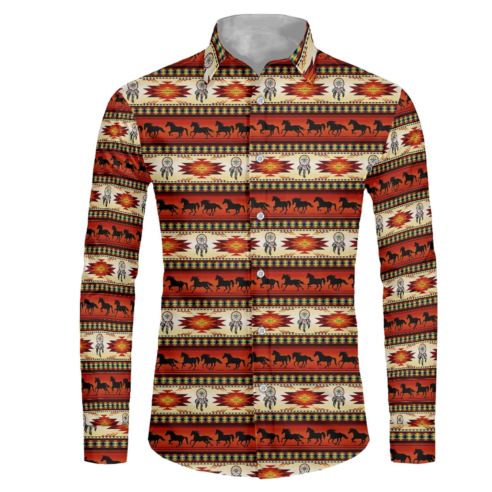 Coloranimal Novelty Hawaiian Men's Button Down Dress Shirts - Casual & Business T-Shirt Tops for Work, Vacation & Parties (Sizes XS-4XL) | Perfect for Office, Beach Outings & Summer Events