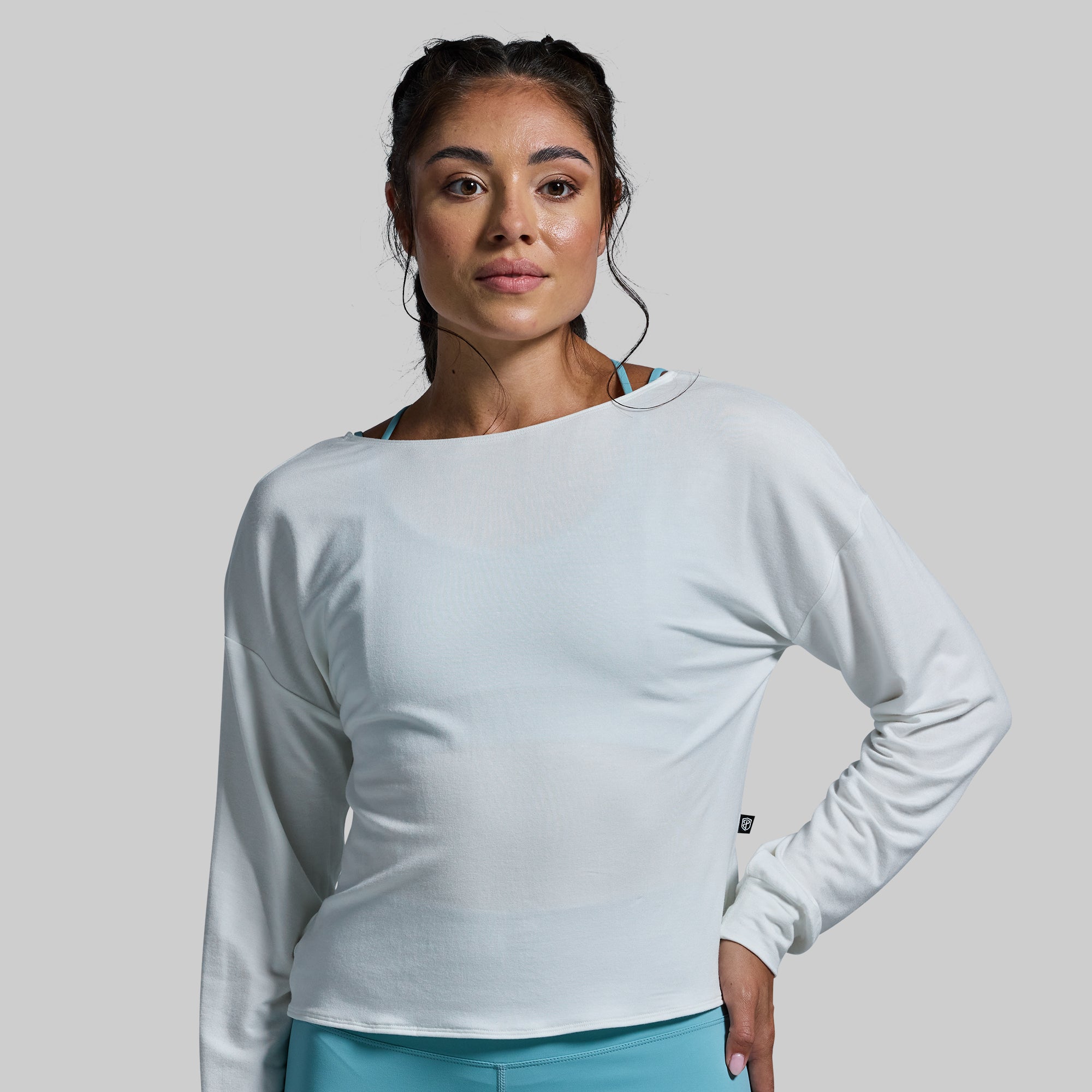 Stylish Two-Way Long Sleeve Shirt in White - Perfect for Layering & Versatile Outfits | Office Wear & Casual Fashion