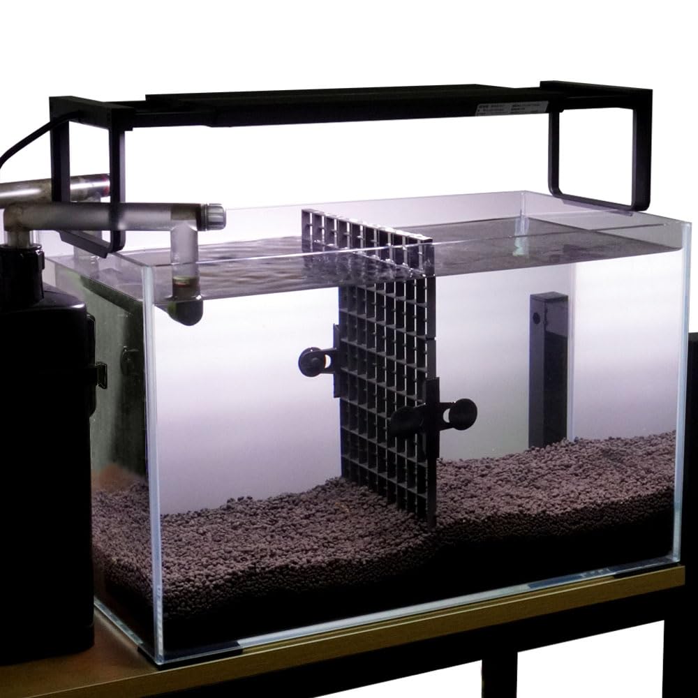 10 Pieces Aquarium Divider Suction Cup Clips - Fish Tank Glass Fixing Clips with Plastic Mesh Board for Tank Separation (Black) - Perfect for Betta Fish Dividers, Turtle Tanks, and Aquascaping
