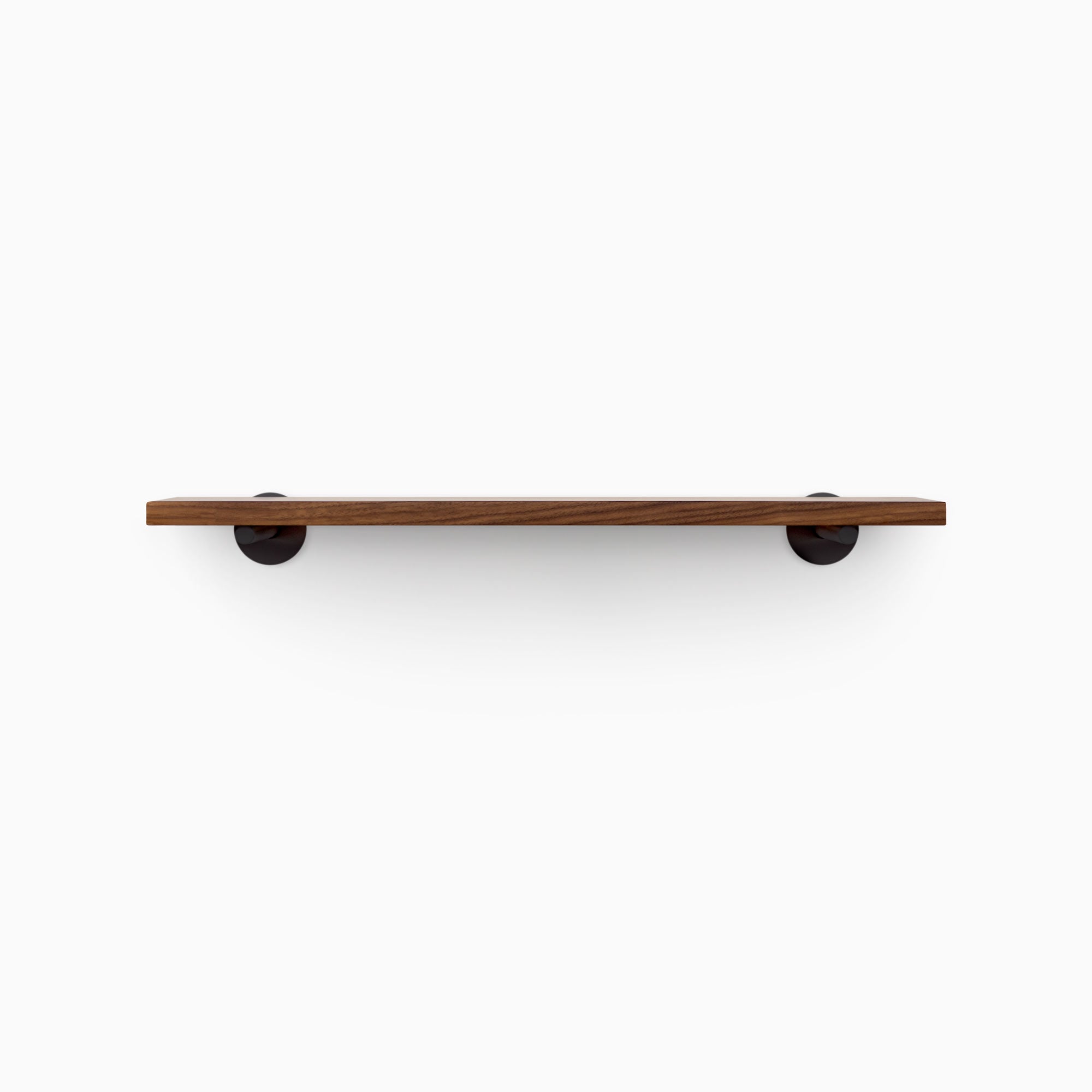 Stylish Roderick Walnut Floating Shelf - Handcrafted Solid Wood Wall Mounted Storage for Living Room, Bedroom & Office Decor