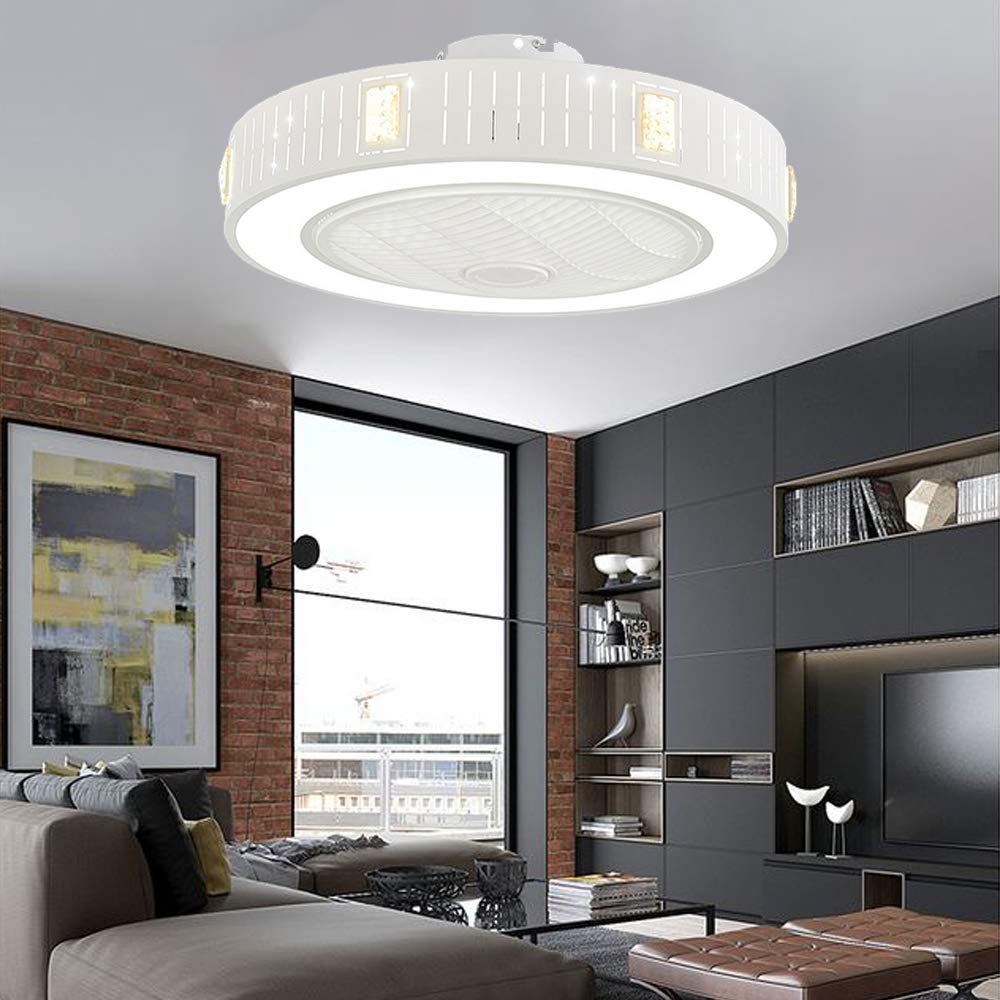 Dimmable LED Ceiling Fan with Light - 21.5