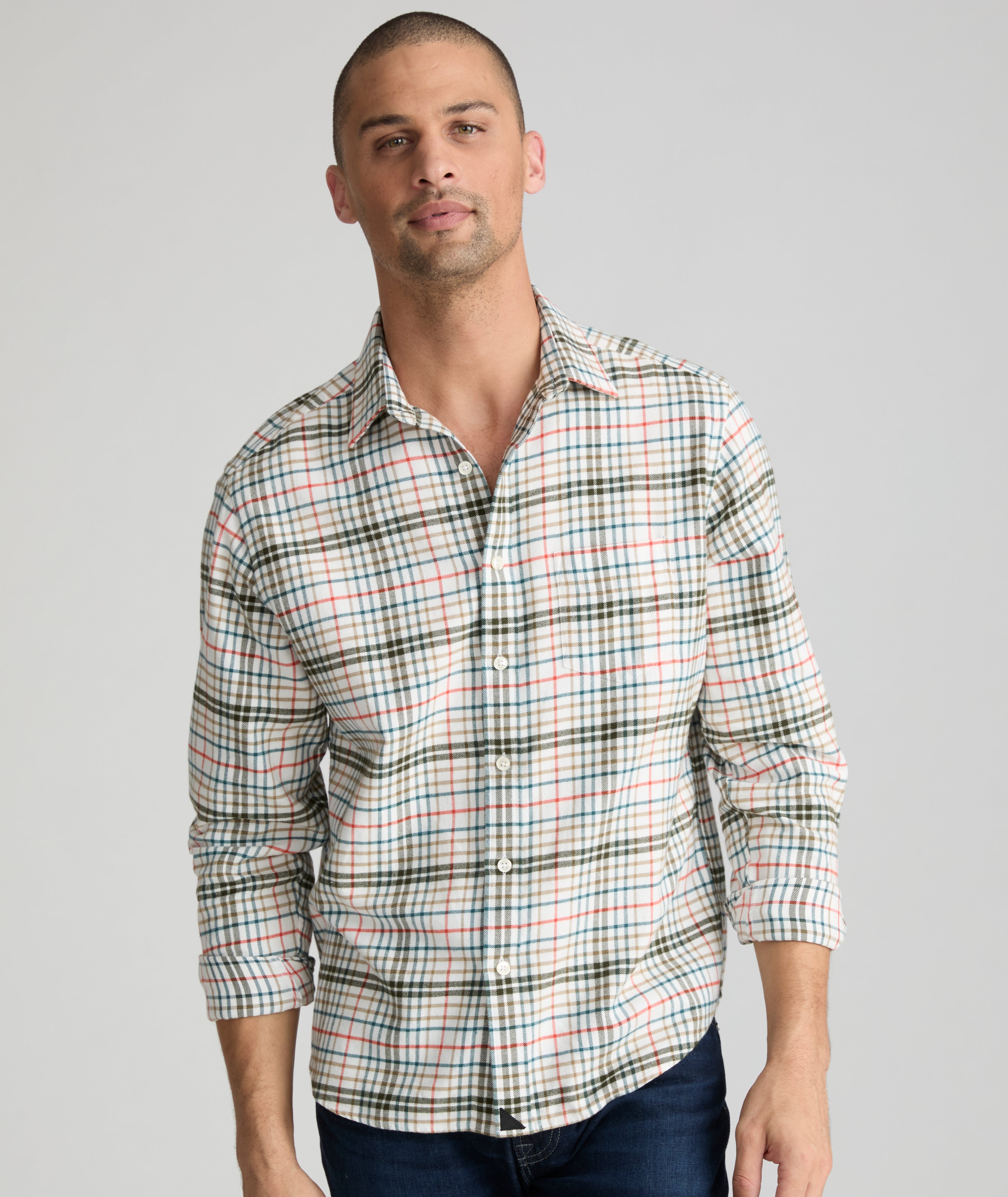 Premium Flannel Merzling Shirt for Men - Soft Plaid Long Sleeve Button Down Shirt - Cozy Winter & Fall Layering Essential - Perfect for Outdoor Adventures & Casual Office Wear