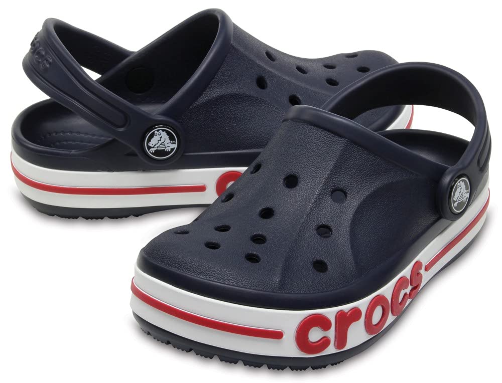 Crocs Unisex-Child Bayaband Clog | Comfortable Kids Water Shoes for Beach, Pool & Outdoor Play | Lightweight & Easy-Clean Slip-Ons