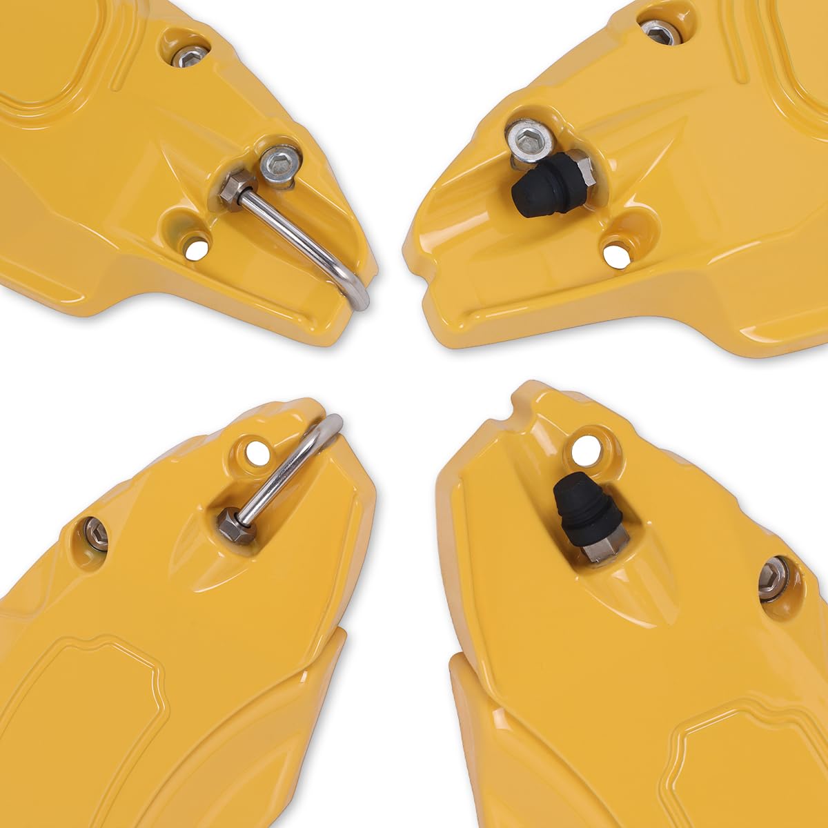 High-Performance Brake Caliper Covers for Toyota Highlander 2018-2024 - Front & Rear Wheel Hub Accessories (Set of 4, Yellow) - Enhance Your Car's Style & Protection for Daily Driving & Show Cars
