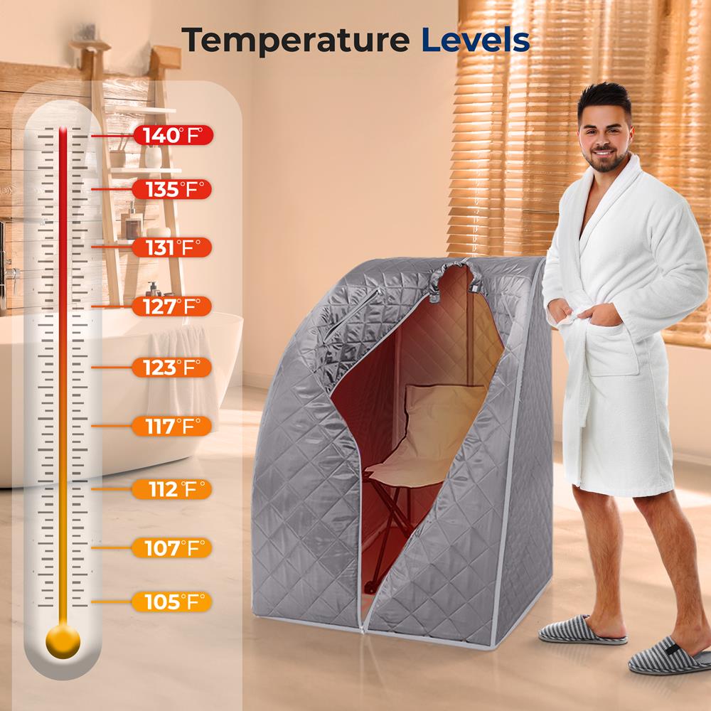 Portable Infrared Sauna for Home Use - Compact & Lightweight Personal Sauna Tent for Detox, Relaxation & Pain Relief - Perfect for Small Spaces, Apartments & Travel