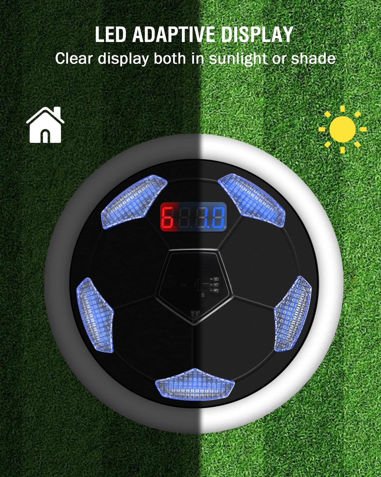 Reaction Training Lights - 6+1 LED Speed & Agility Training Equipment for Football, Boxing, Fitness | Sports Training Lights for Coaches, Gyms & Athletes | Improve Reflexes for Football Drills, Boxing Combos & Workout Sessions