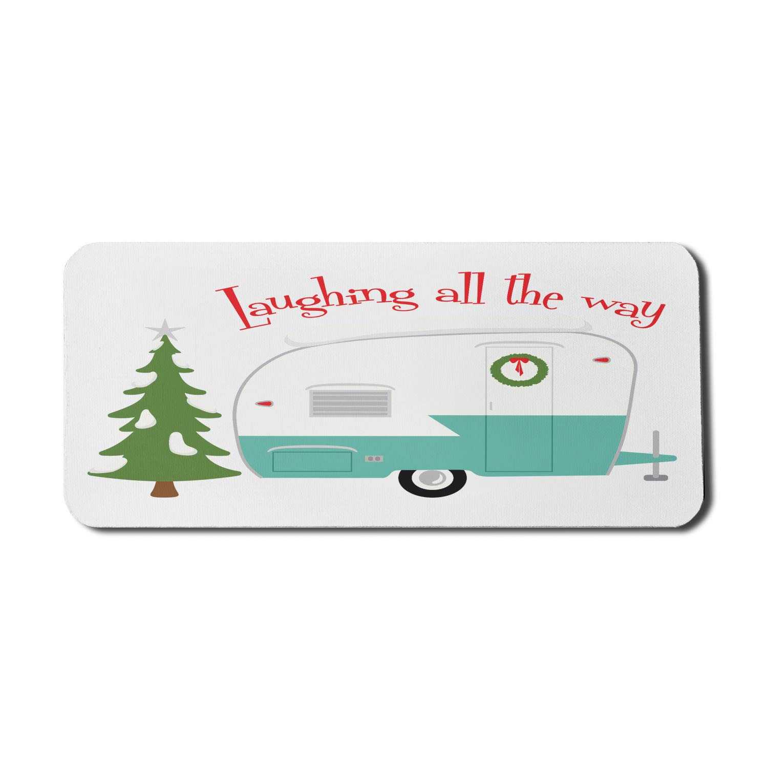 Ambesonne Adventure Christmas Themed Mouse Pad - Non-Slip Rubber Gaming Mousepad (35