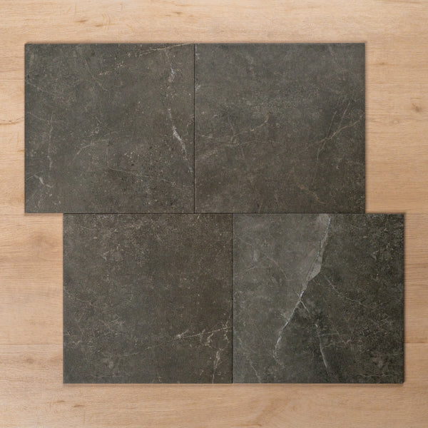 Avalon Charcoal Matte P2 Porcelain Tile 300x300mm - Premium Floor & Wall Tile for Kitchen, Bathroom & Living Room