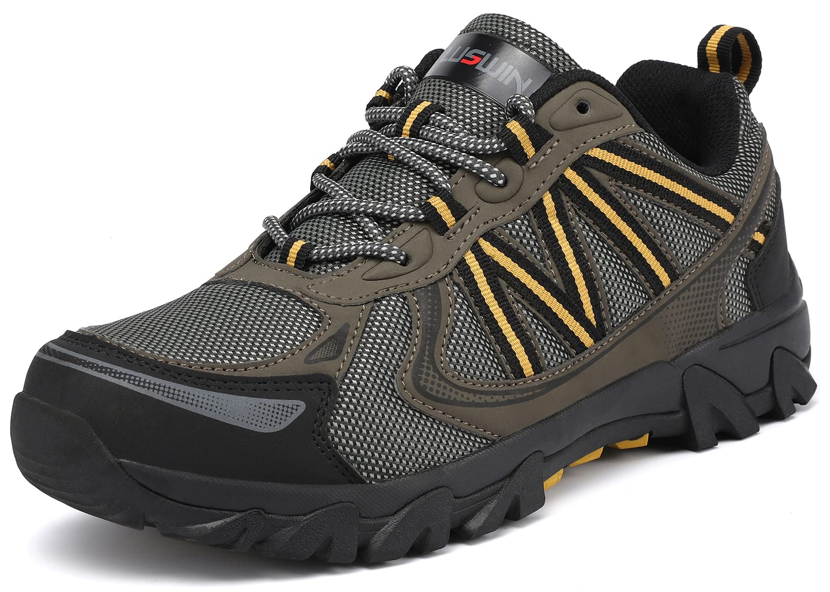 **LUSWIN Men's Breathable Hiking Shoes – Lightweight Non-Slip Outdoor Walking & Trekking Shoes for Men – Perfect for Trail Hiking, Travel & Daily Comfort**