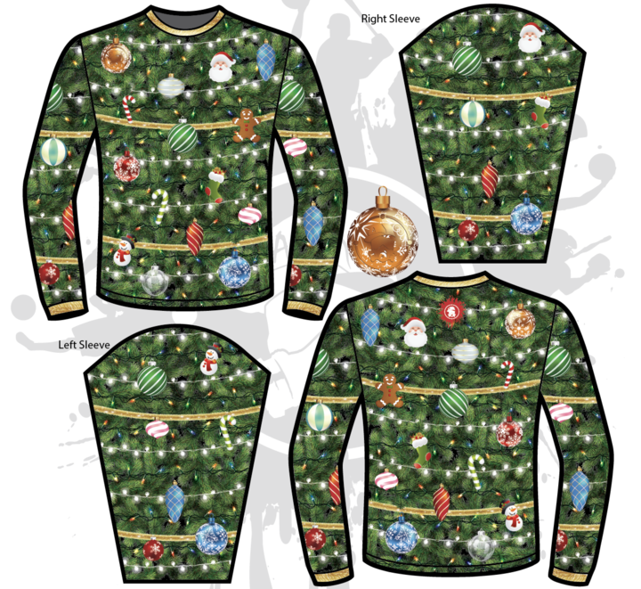 Funny Ugly Christmas Sweater with Decorated Tree Design - Perfect for Holiday Parties & Festive Gatherings