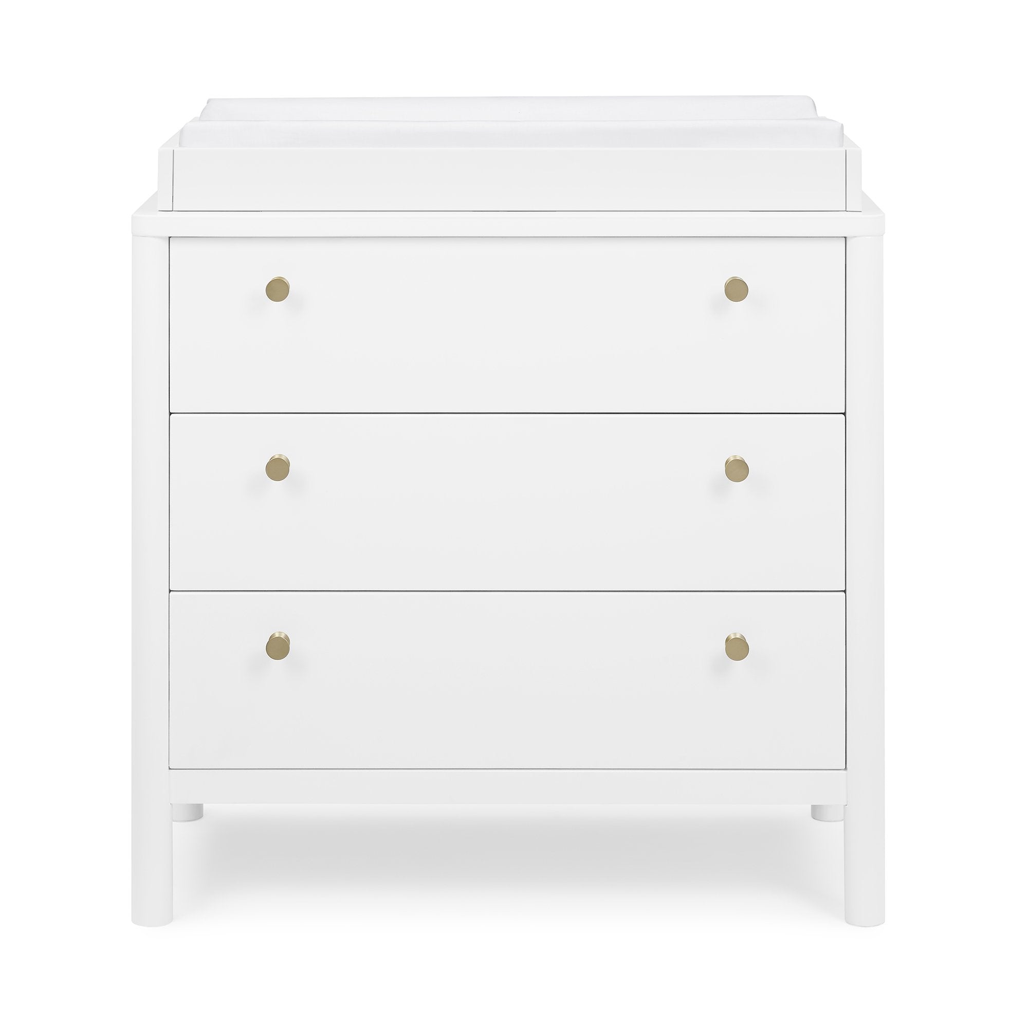 Remy 3 Drawer Dresser with Changing Top - Nursery Dresser with Changing Table for Baby Room Organization, Modern Baby Changing Station for Newborn Essentials Storage