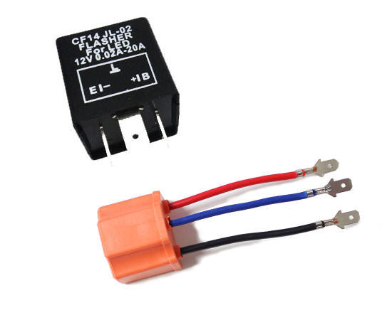 3 Pin CF13 & CF14 LED Flasher Relay - Fix Hyper Blinking for Turn Signal Lights | Compatible with Cars, Trucks, Motorcycles | Easy Installation for LED Conversion