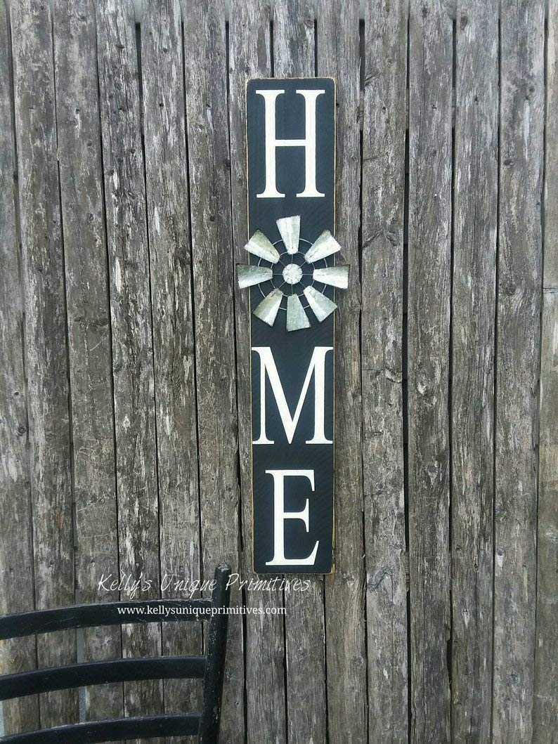 Vertical Windmill Wall Decor for Home & Garden