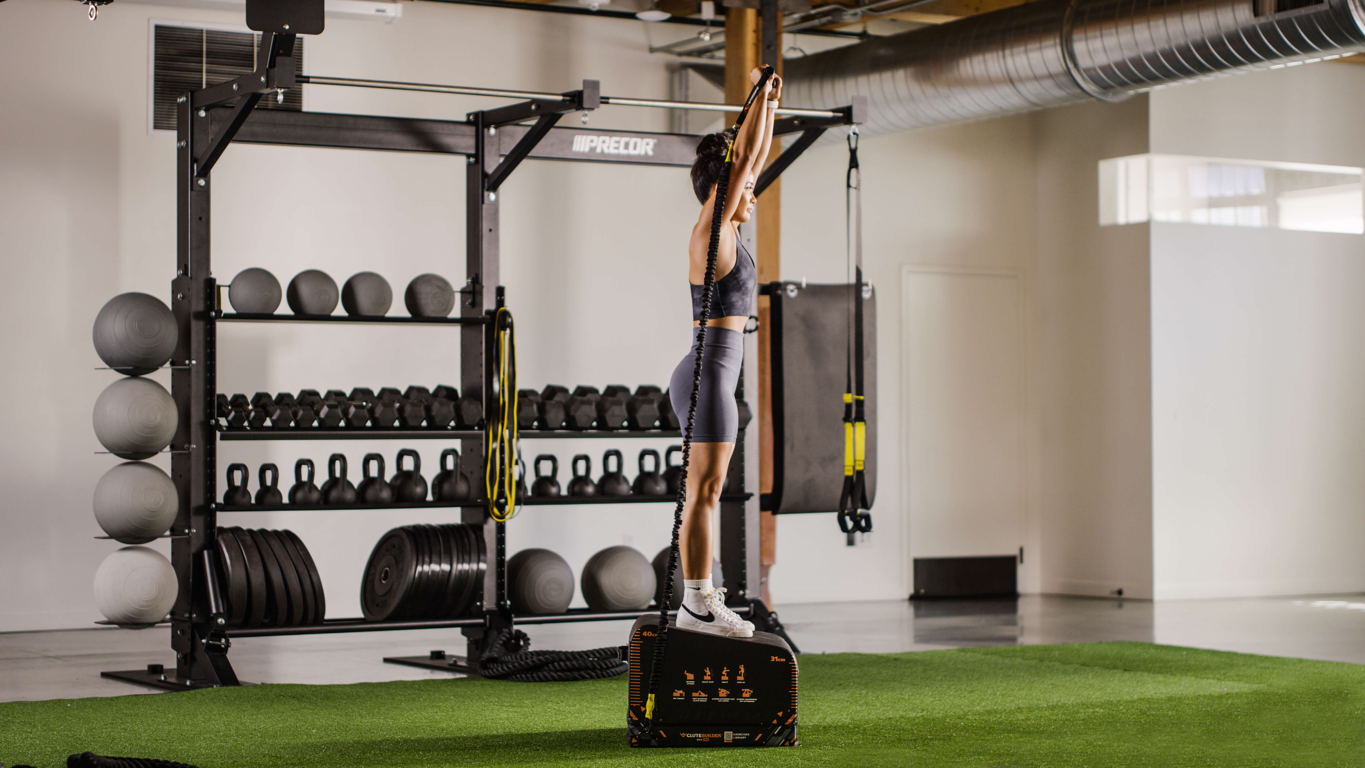 GluteBuilder Box Pro - Premium Glute Workout Equipment for Home & Gym - Perfect for Squats, Hip Thrusts & Strength Training