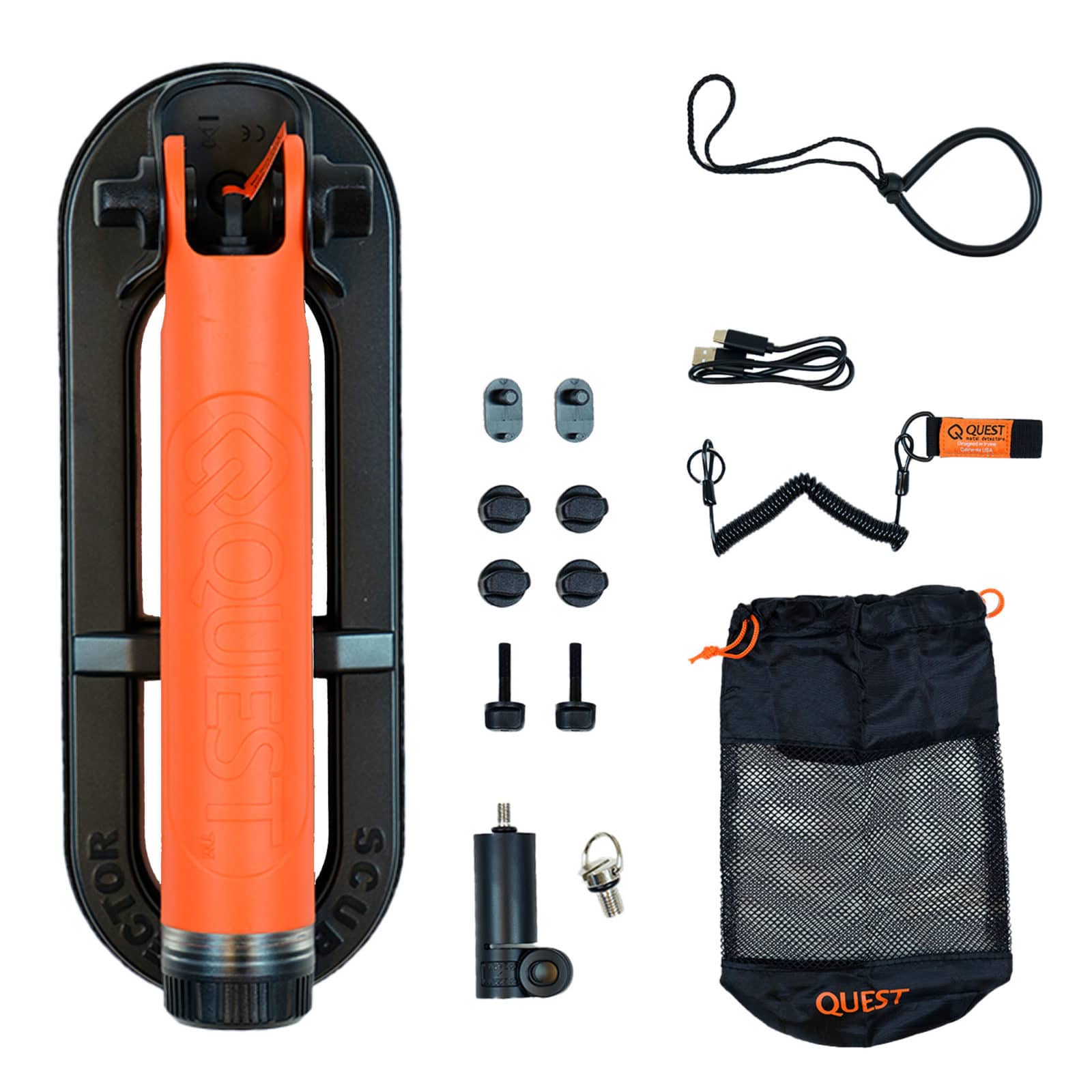 Quest Scuba Tector Pro Underwater Metal Detector with Extension Kit - Perfect for Beach Hunting, Scuba Diving & Treasure Hunting Adventures