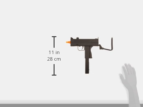 BBTac M42F Airsoft Spring SMG with Folding Wire Stock - 200 FPS, 26 Round Magazine | Spring-Powered Airsoft Gun for Tactical Training, Target Practice & Outdoor Shooting Games