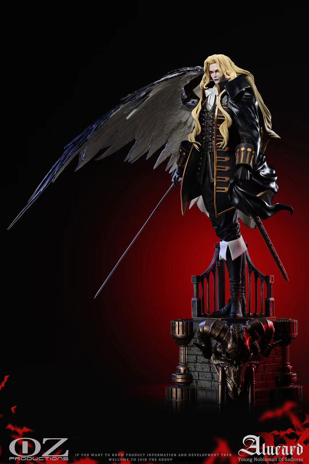 OZ Productions Alucard Cosplay Costume - Vampire Hunter Anime Outfit for Halloween & Comic Con | Perfect for Cosplay, Halloween Parties, and Anime Conventions