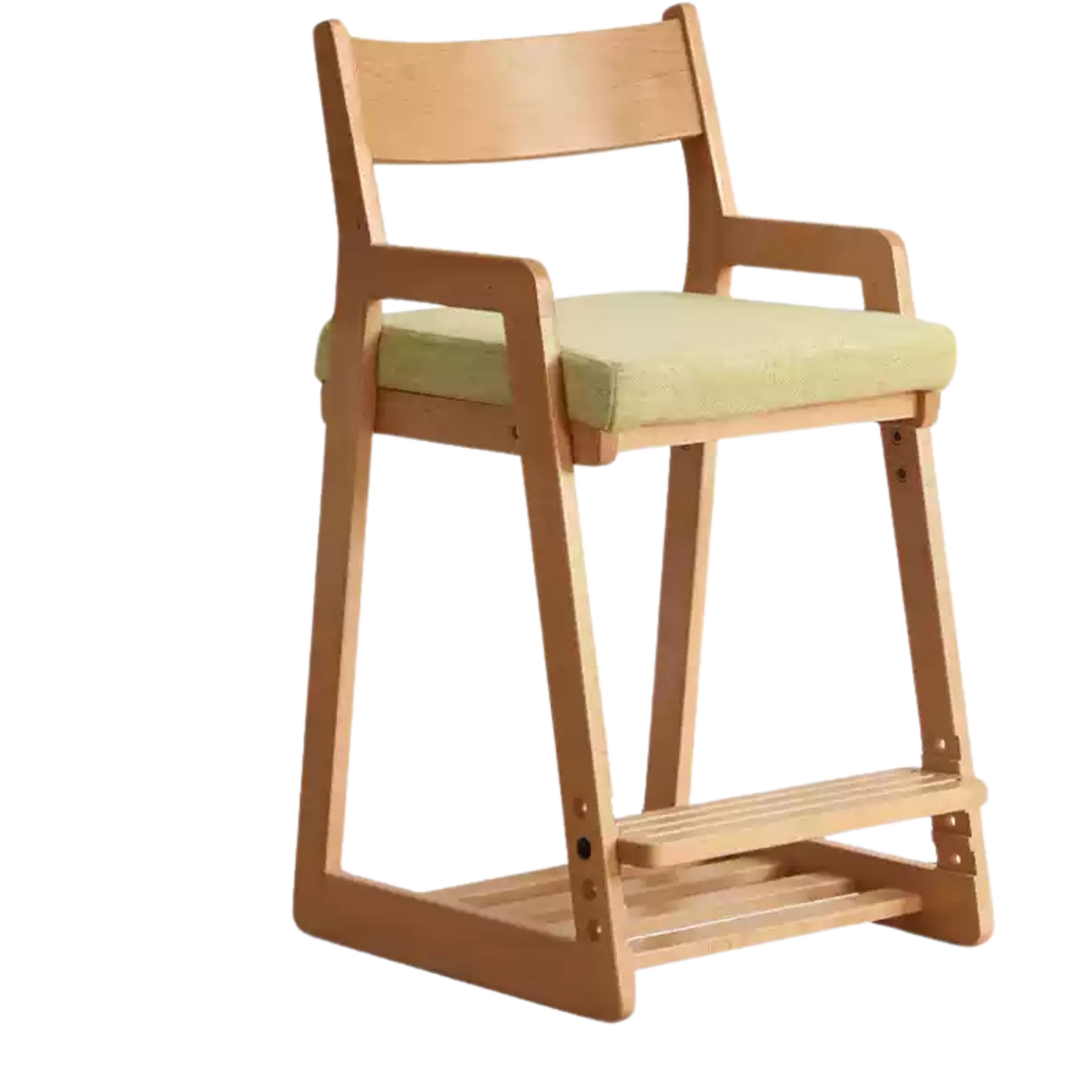 Solid Wood Lift Children's Chair - Beech & Oak Wooden High Chair for Kids - Perfect for Dining, Learning & Playtime at Home