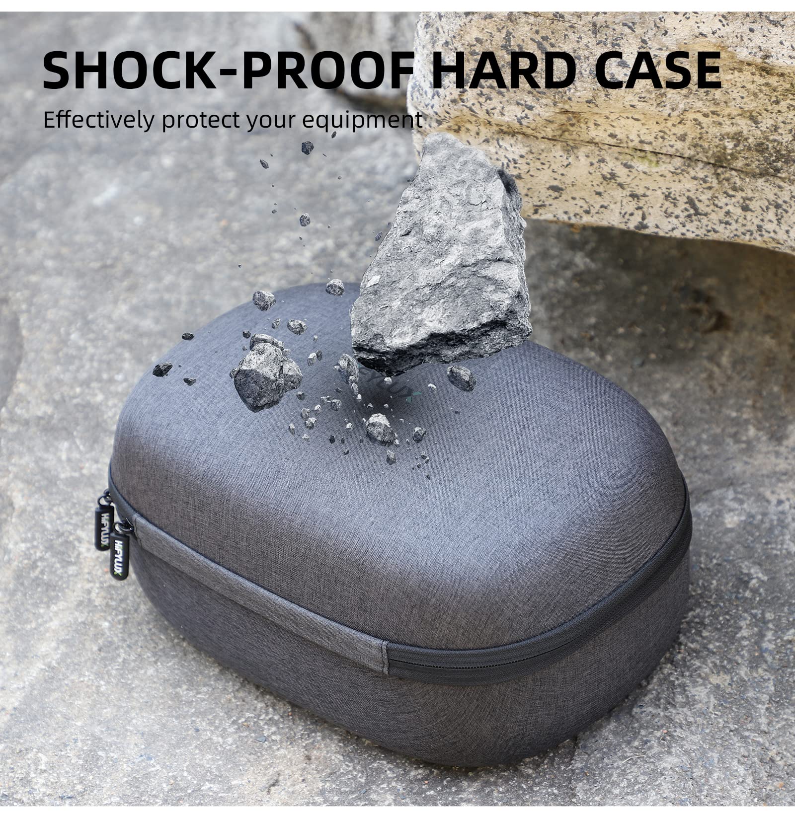 Fututech Hard Case for Playstation VR2 - Scratch & Dust Proof Protective Storage Bag for VR Devices - Travel Carrying Case (Gray) - Perfect for Gaming, Travel & Safe Storage
