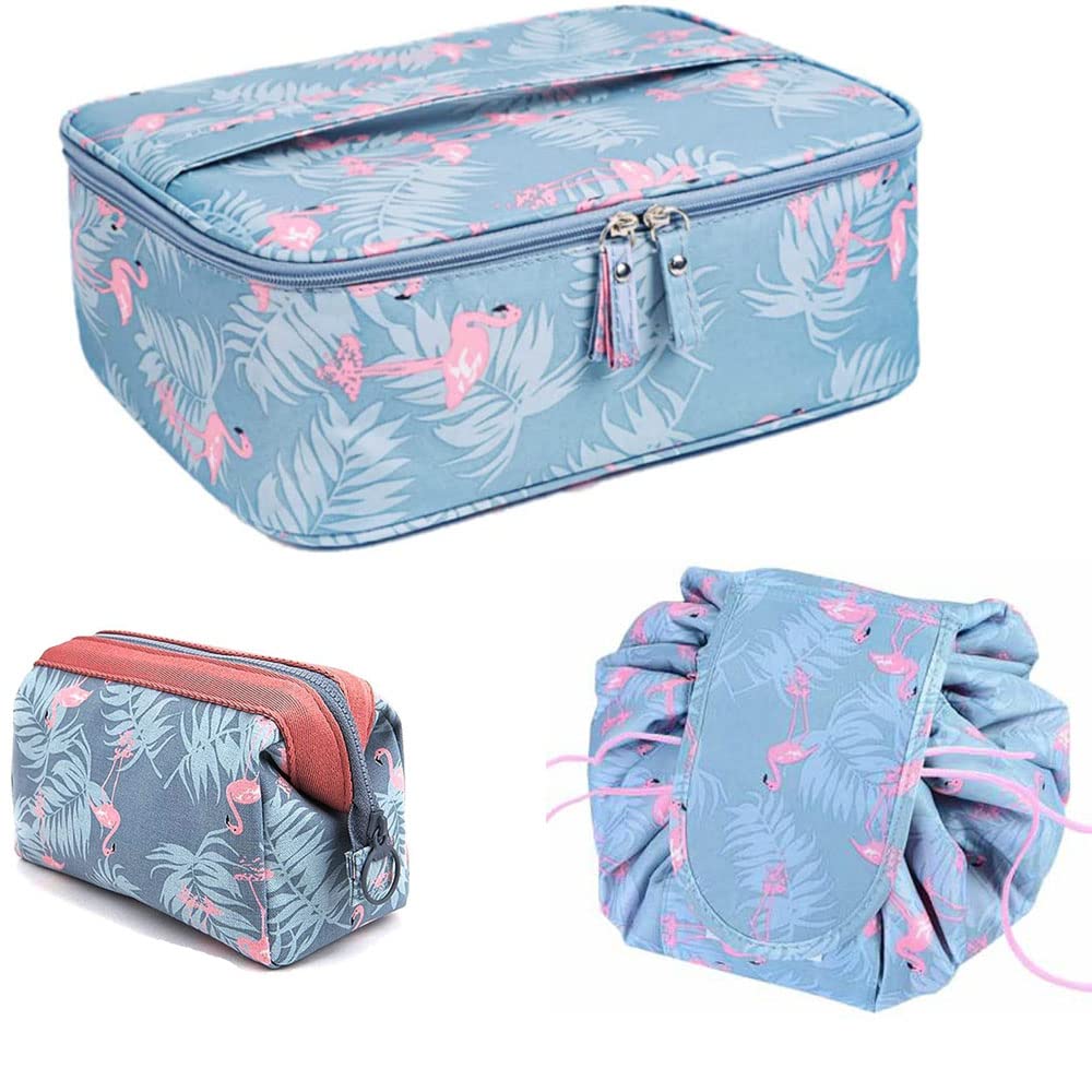 Favria Waterproof Large Cosmetic Bag for Women - 3 Pack Travel Makeup Organizer with Multiple Compartments | Perfect for Toiletries, Makeup Storage & Travel Essentials (Pink, Black, Gray) - Ideal for Vacation, Gym, Business Trips & Daily Use