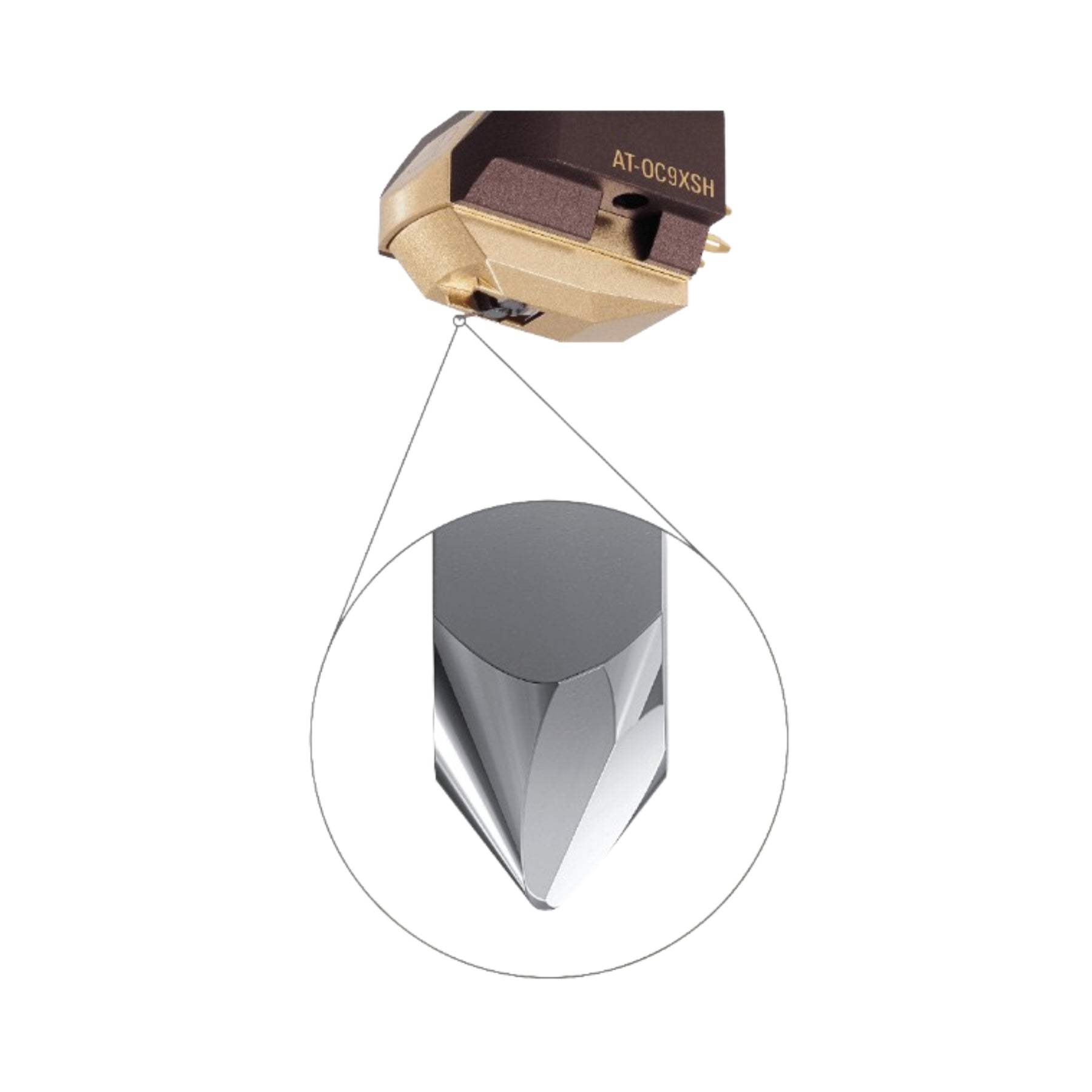 Audio Technica AT OC9XSH Dual Moving Coil Phono Cartridge - High-Fidelity Vinyl Record Player Needle for Audiophile Turntables & Hi-Fi Systems