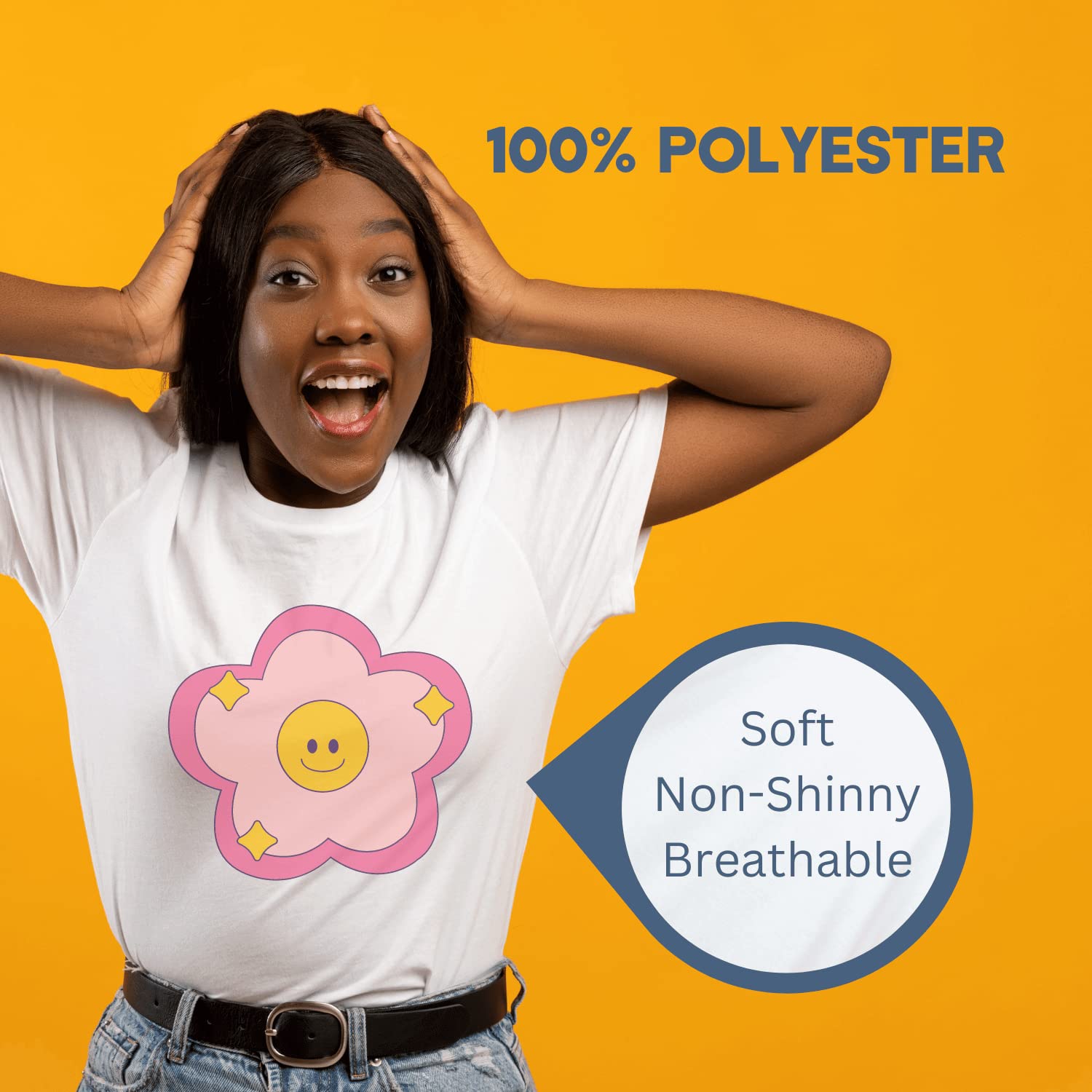 Premium 5-Pack Polyester Sublimation T-Shirts for Men & Women - Soft, Durable & Vibrant Printing for Custom Designs - Perfect for Sports Teams, Events & Personalized Gifts