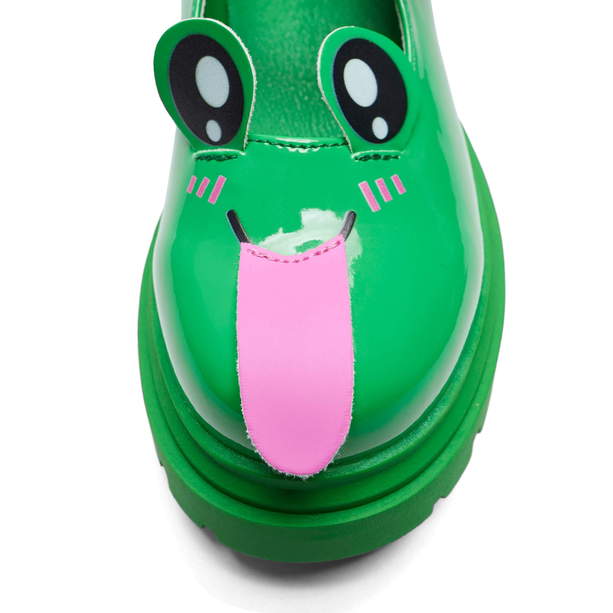 Lil' Tira Cheeky Frog Mary Jane Shoes for Girls - Cute & Comfortable Toddler Dress Shoes for Weddings, Parties & Special Occasions