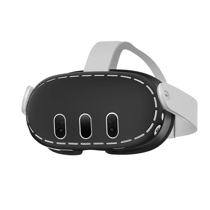 Meta Quest 3 VR Accessories Kit - 4-Piece Silicone Face Cover, Lens & Nose Pad Set for Enhanced Comfort & Hygiene - Perfect for Gaming, Fitness & Virtual Reality Experiences