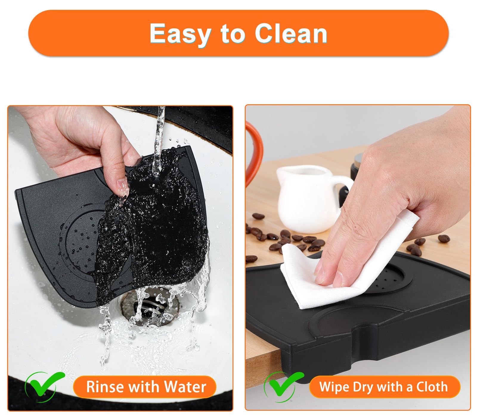 Premium Espresso Tamper Mat - Non-Slip Silicone Coffee Tamping Pad for Espresso Machines | Food Safe & Durable Espresso Accessories | Perfect for Home Baristas & Coffee Shops