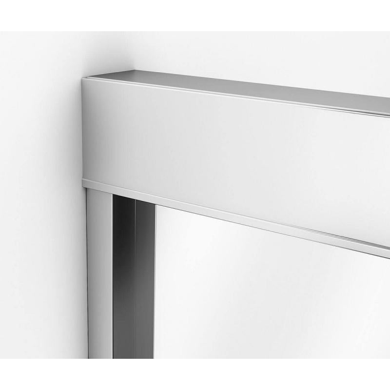 Brushed Nickel Framed Shower Door with 6mm Mistelite Glass - MAAX Kameleon 55-59