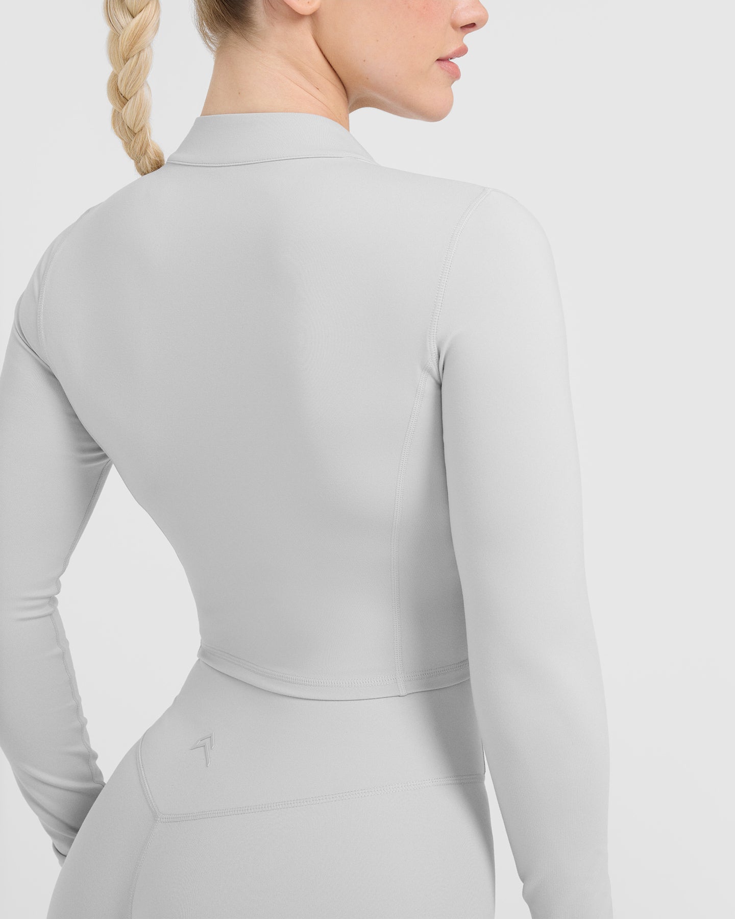 Timeless Light Grey Crop Jacket for Women - Stylish Outerwear for Spring & Fall Fashion | Perfect for Casual Outings, Date Nights & Office Wear