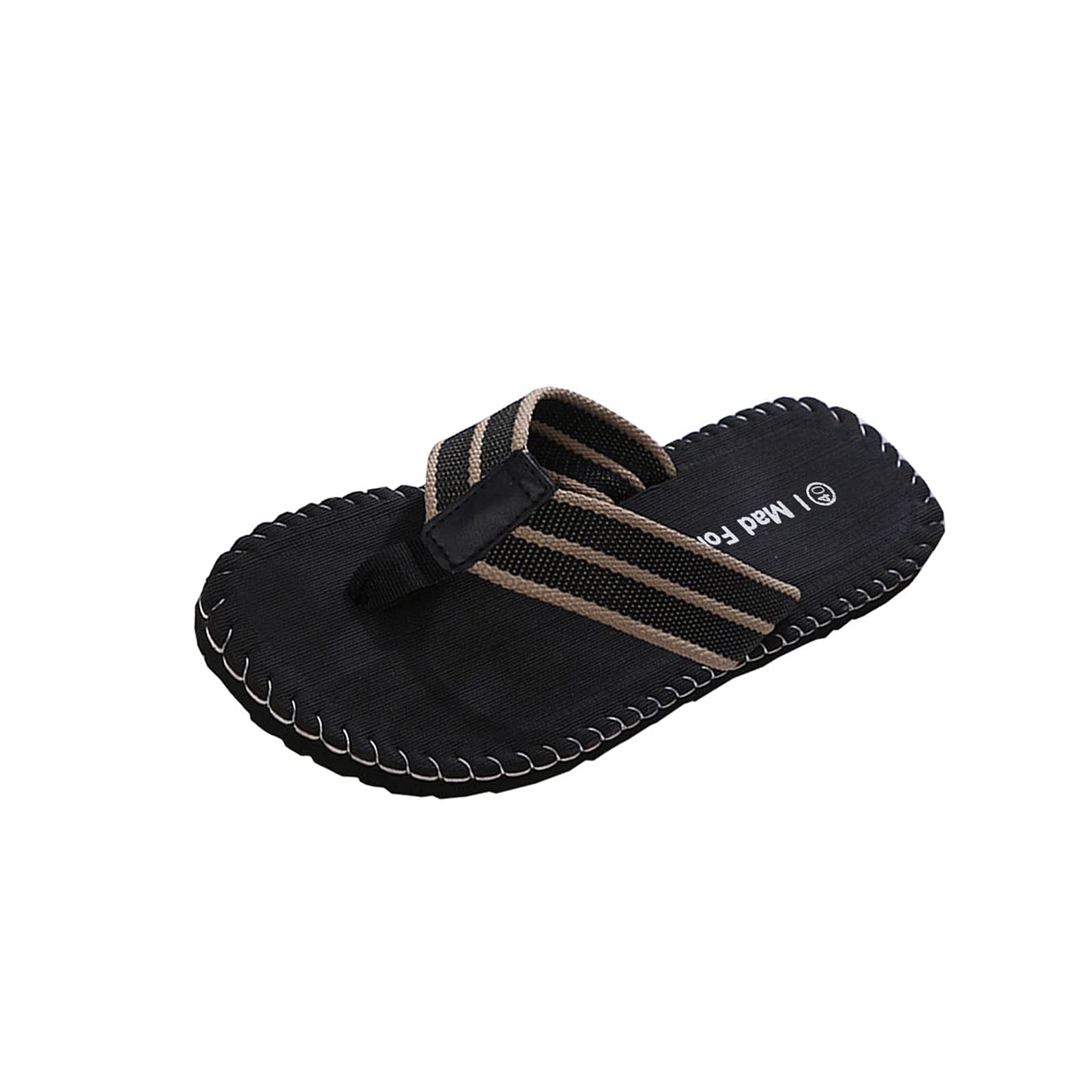 Men's Outdoor Sandals & Indoor Slippers - Breathable Summer Flip Flops for Men, Comfortable Sneaker Slippers in Size 11 Black - Perfect for Beach, Pool, Gym, and Home Relaxation